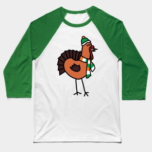 Thanksgiving Turkey on St Patricks Day Baseball T-Shirt